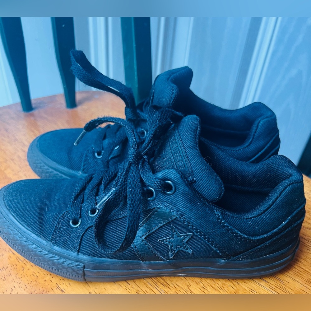 Little Boys size 1 Converse All Star shoes.